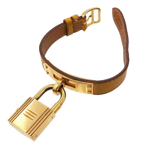 HERMES Kelly Watches Quartz Gold Dial Vintage Cadena Ladies Watch 90253811 - Picture 4 of 8